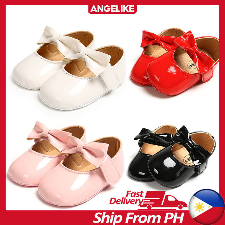 Infant girl red online shoes