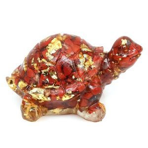 SKJK Tortoise Crystal Epoxy Turtle Statue Animals Crystal Epoxy Pocket Tortoise Figurine Multipurpose Natural Fish Tank Decor