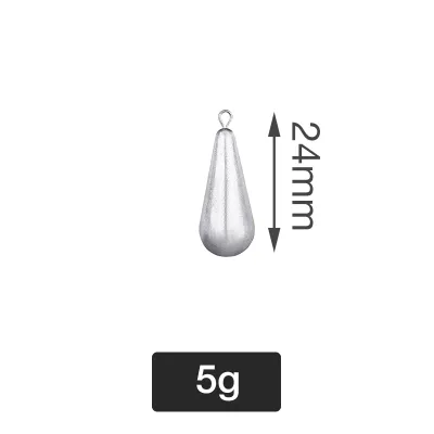5G-80G Lead Sinker Copper Ring Sea Fishing Lead Sinker Tackle Sinker For Fishing