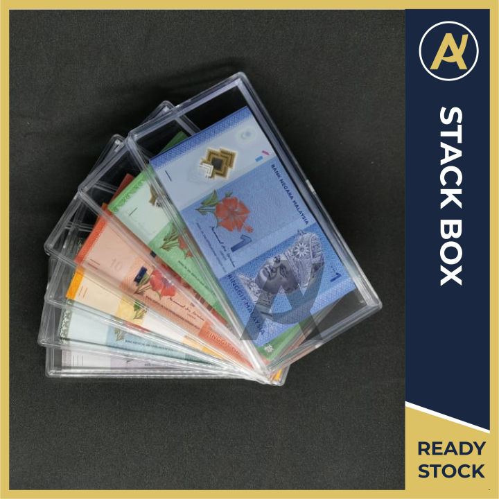 Banknote Box Cover Collection Stack Cover Box Clear Casing / Money ...
