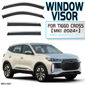 The windows of the 2025 Chery Tiggo Cross Window visor are protected from rain and sun