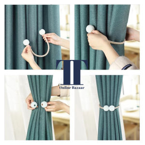 1 Pairs=2pcs Magnet Curtains Buckle Curtain Cord Window Clips Modern Home Decor