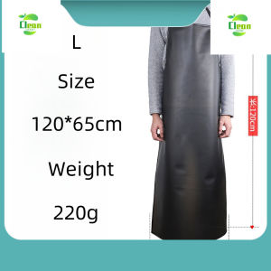 （ Clean Home ）2pcs Kitchen Waterproof Apron PVC Water Proof Apron Greaseproof Leather Apron For Men