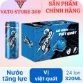 Nước tăng lực STING cú hích hương vị việt quất lon 320ml. 
