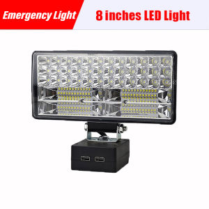 [buy 1 free 1]8“/5“/4“ Cordless LED Work Light Spotlight For Makita 18V BL1430 BL1830 Li-ion Battery Outdoor Floodlight Emergency Light