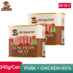 Mr.Squirrel Luncheon Meat Net.Wt 198/340g Canned Goods on Sale Set of 2