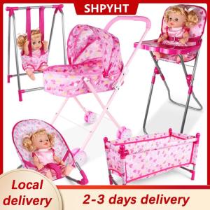 [COD] SHPYHT Local delivery Ship within 24 hours Doll House Accessories Rocking Chairs Swing Bed Dining Chair Baby Play House