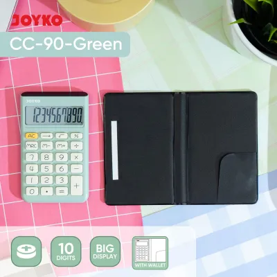 JOYKO Calculator Kalkulator CC-90 10 Digits With Wallet