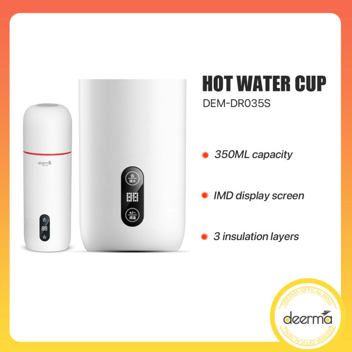 Deerma DR035S Portable Electric Kettle Thermal Cup Coffee Travel Water
