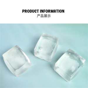 ZEEMIN Transparent Ice Cubes Soft TPR Slow Rebound Sequins Maltose Ball Pinch Toy Stress Relief Elastic Squeezing Ball Decompression