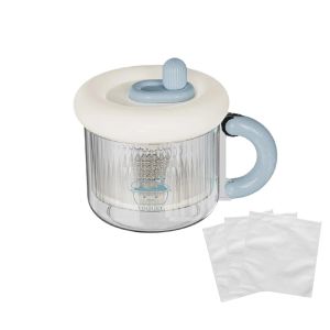 WENTIVV Reusable Greek Yogurt Strainer Fine Mesh Washable Whey Separator Easy Clean With Lid Thick Yogurt Maker Home Kitchen