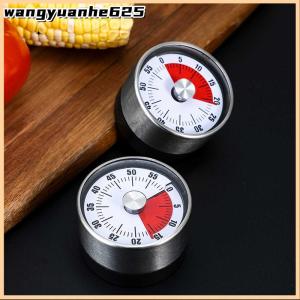[WYH Store] 👗 Kitchen Timer Time Reminder 60 Minutes Magnet Round Shape Kitchen Tools Countdown Alarm Reminder Mechanical Cooking Timer