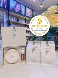 Set Phấn nước dưỡng trắng The History of Radiant White Moisture Cushion Foundation Special Set (tặng kèm Son + 2 Lõi Phấn)