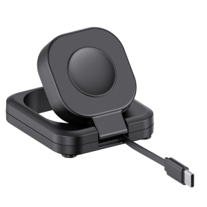 Charging For Watch 9/8/7/6/5/4 40mm 41mm 42mm Wireless Charging Dock With Builtin Retractable Cable Storage