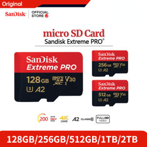 Sandisk Extreme Pro Micro SD Card 128GB/256GB/512GB/1TB/2TB Memory Card U3 V30 4K Digital Cmaera/Action camera/Laptop