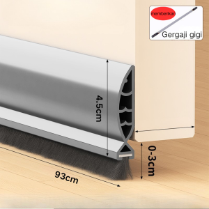 【Kapal dalam waktu 24 jam】Jahitan pintu Strip penyegelan bawah pintu Kamar tidur Pintu kayu Isolasi suara Celah ultra-tenang Isi baffle strip karet