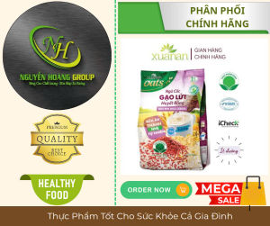 XUÂN AN - Ngũ Cốc Gạo Lứt Huyết Rồng Ít Đường 400g (Tặng 1 Yến Mạch 150g)