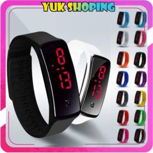 ✧YUKSHOPING✧ JT006 Jam Tangan Digital Pria Wanita Led Watch Strap Rubber Sport Karet Import Cod
