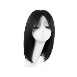 Ladies Shoulder Length Full Head Wig French Style Straight Wig Hairpiece Breathable Inner Mesh Realistic Natural Scalp