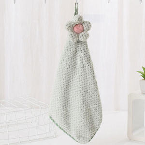 AVVET Hand Towel Lap Tangan Coral Motif Polos Bunga Besar Kain Lap Tangan Model Gantung Handuk Tangan Handtowel