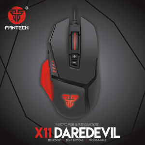 Fantech X11 Daredevil Macro RGB Gaming Mouse with 8D Macro Function Performance and Programmable