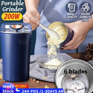 【Malaysia Ready Stock】200w Portable Electric Grinder Strong Power Powder Machine For Beans Nuts Seeds Grain Crushing Food Processor Blender 磨粉机
