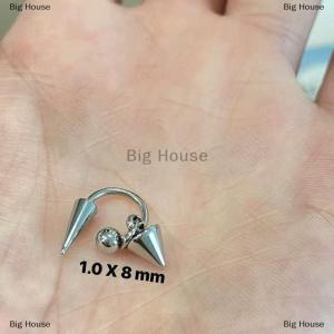 [COD] Big House Fashion Punk Goth Earrings Women Cone Pendant Earrings Geometric Punk Style Hip-hop Dangle Earrings