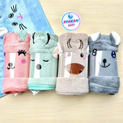 Ayakan Baby Handuk bayi Microfiber Karakter Lembut BISA PILIH WARNA