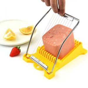 SQMETR Multi Function Luncheon Meat Slicer Stainless Steel Kitchen Gadget Food Slicer High Quality Durable Egg Cutter