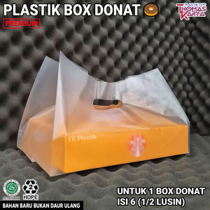 Kantong Plastik Donat Polos isi 50 Kresek Dus Brownis Pizza Bolu
