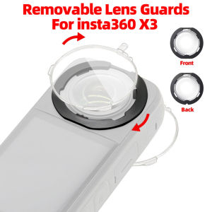 Standard Removable Lens Guard For Insta360 X3 Upgraded Protector Plastic For One X3 Panoramic Camera Lenses OEM Accessories