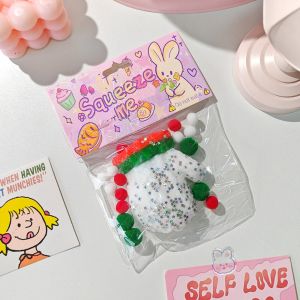 FERAB Slow Rebound Christmas Cat Paw Squeeze Toys Kneading Silicone Cartoon Cat Claw Toy Funny Handmade Cat Paw Pinch Toy Children