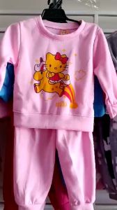 (พร้อมส่ง) ชุดกันหนาวเด็กผ้าสำลีไม่หนามาก ใส่สบาย อบอุ่นมาก ชุดแขนยาว (1-4ขวบ)