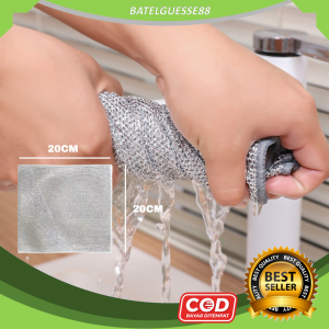 DNV - Kain Lap Kawat Bentuk Petak Halus Membersih Panci Dan Piring Kain Cuci Piring Kawat Buat Dapur
