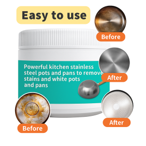 Pots And Pans Black Seaweed Mask Oil Cleaner Kitchen Stain Remover Deep Cleaning Mild Formula