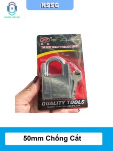 Ổ Khóa Tốt 70MM - 50MM Chống Cắt Màu bạc Chống Gỉ - Chống Quên Chìa