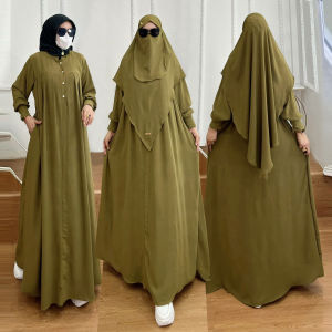 TERBARU! Set Dress/One Set Gamis Kode RAINI Bahan Kringkel Airflow Premium by Ory AjeZas Collection