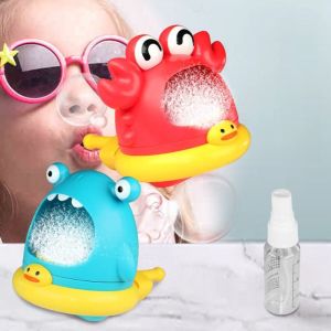 EAURA Tương tác Máy thổi bong bóng Hoạt hình Cá Mập Xà phòng bong bóng máy Máy làm xà phòng Cua Đồ chơi tắm Trẻ em