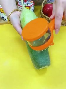 Peeler with Storage Tube Fruit and Vegetable Peeler Kitchen Gadget Peeler Kitchen Cooking Accessories