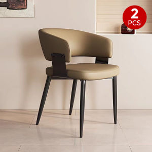 Designer Dining Chair – Mid-Century Modern Carbon Steel Frame Microfiber Leather HR Foam for Home Hotel