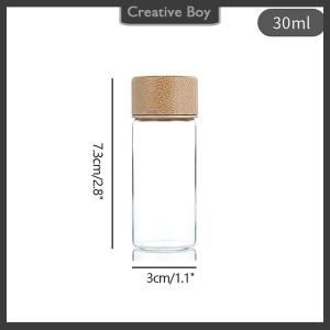 [Creative] 20 25 30ml Mini Glass Bottle For Coffee Concentrate Milk Juice Leakproof Bottle With Lid Mason Jar Portable Empty Jar