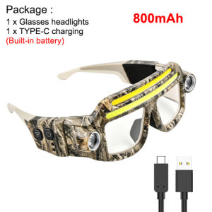 Asafee SY5862 500LM Smart Sensor Safety Goggles Headlamp COB XTE LED 7 Modes IPX4 Headlight for Night Work and Outdoor