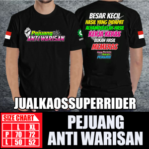 BAJU KAOS DISTRO PEJUANG ANTI WARISAN