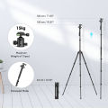 SmallRig Tripod Stand 71" Camera Stand with Phone Stand Holder Monopod with Ball Head Height from 43cm to 182cm for Phone Mirrorless DSLR Camera Travel CT-10 3935. 
