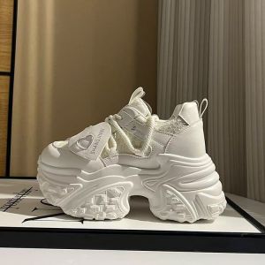 [Free Shipping] Small-Sized Thick-Soled Height-Increasing Casual Fashionable And Trendy Dad Shoes For Women Versatile Athletic And Casual Shoes For Women