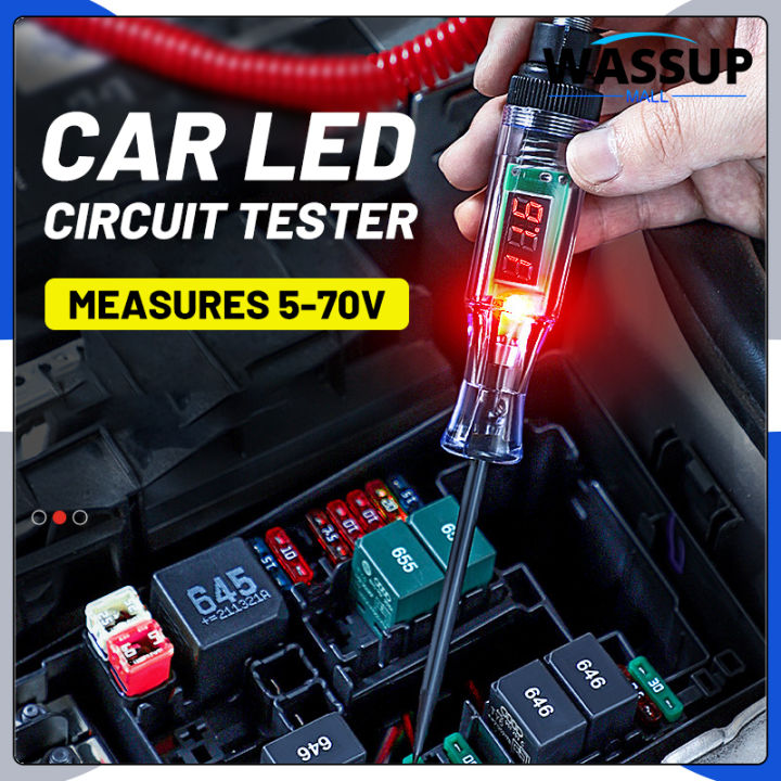 WASSUP Original Circuit Tester 3V 6V 12V 24V DC Car Truck Voltage