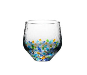 Colored Starry Sky Cup Japanese Style Handmade Hammer Crystal Glass Female Water Teacup Wine Gift Whisky Tumbler For Women 240ml