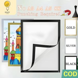 Business license photo frame advertising poster wall mounted magnetic display stickers A4 certificate protective frame