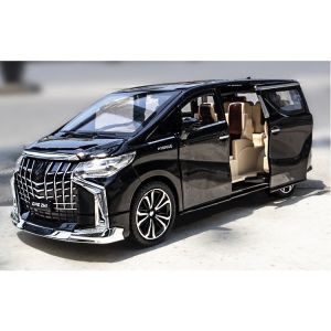 1:24 Scale MPV Premium High Quality Die Cast Car Model Pull Back Alloy Metal Kereta Mainan Toyota Alphard