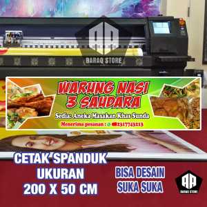 Cetak Spanduk Banner WARUNG NASI 3 SAUDARA Costom Desain